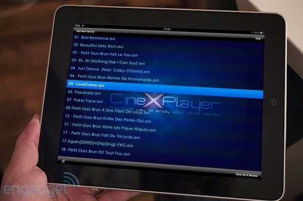  - : iPad    Xvid AVI