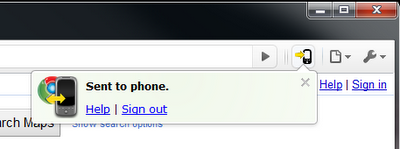 Google Chrome to Phone