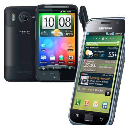 HTC Desire HD  Samsung Galaxy S