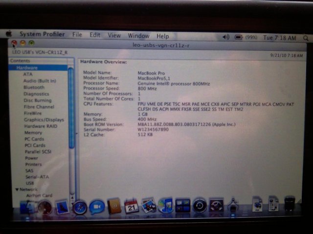 Mac OS X Leopard   HTC Shift (3 )