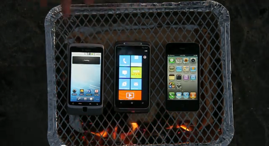 T-Mobile G2, HTC 7 Surround  iPhone 4