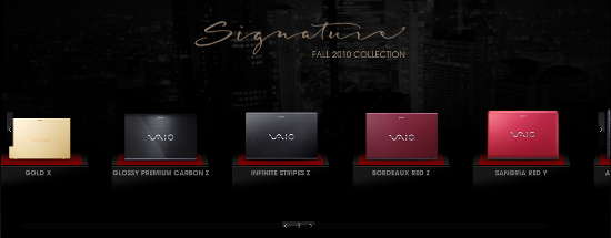Sony VAIO Holiday 2010 Signature