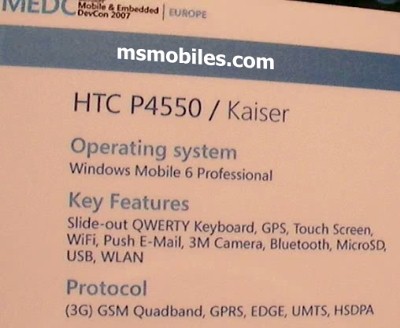 P4550 (HTC Kaiser)