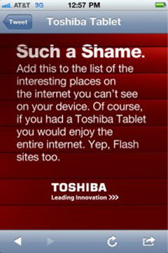  Toshiba  iPad