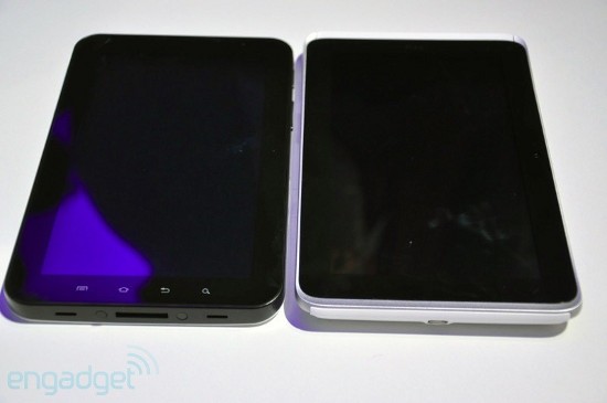 HTC Flyer, Samsung Galaxy Tab