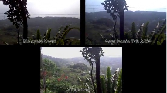   iPad 2, Motorola Xoom  Acer Iconia Tab A500