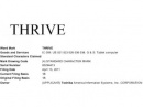   Honeycomb  Toshiba   Thrive 