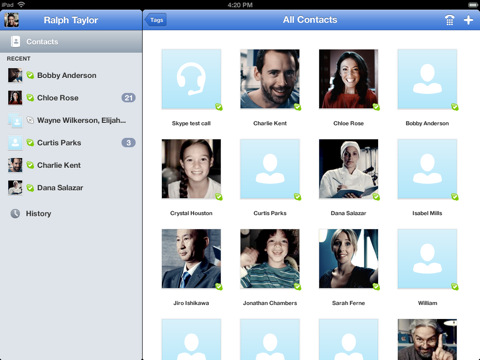 Skype  iPad