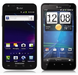 Samsung Galaxy S II Skyrocket  HTC Vivid
