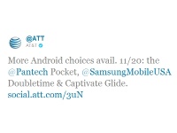  AT&T 20    Samsung DoubleTime, Pantech Pocket  Samsung Captivate Glide