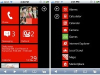 Microsoft  - Windows Phone 7  iPhone  Android
