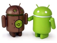 Android  : Gingebread  , ICS  0,6%