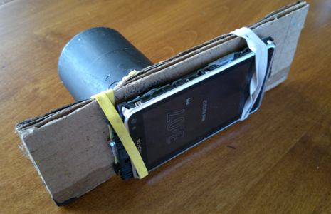 Nokia N8 mounted