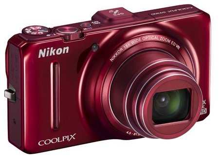 Nikon-CoolPix-S9300-Compact-Long-Zoom-Camera-with-GPS-red