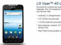 Sprint анонсировала выход смартфона LG Viper 4G LTE
