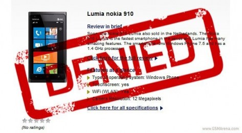 Nokia Lumia 910