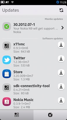Nokia N9 MeeGo update
