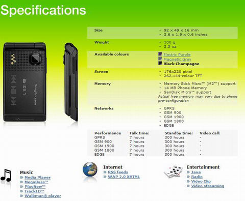 Sony Ericsson W380i