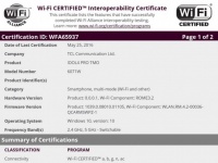 ALCATEL ONETOUCH Idol4 Pro  Windows 10   Wi-Fi Alliance