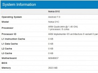 8-  Nokia D1C  Android 7.0   Geekbench