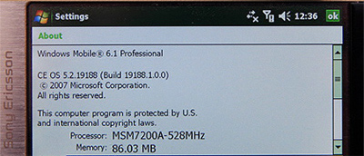 Sony Ericsson XPERIA X1