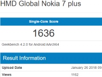 Nokia 7 Plus  Snapdragon 660   Geekbench