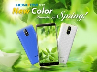      HOMTOM S12: Pearl White  Sky Blue