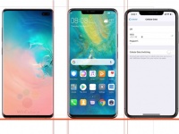 Samsung Galaxy S10+, iPhone XS Max  Huawei Mate 20 Pro: 