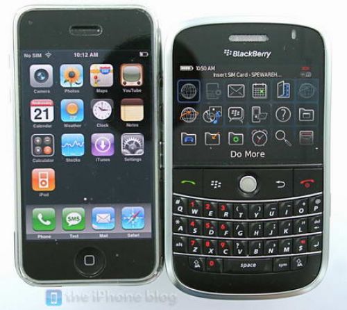 iPhone vs BlackBerry Bold