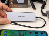   REAL-EL CQ-700 -  USB-  3  USB 3.0, HDMI  Power Delivery 3.0  100 