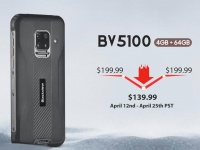 Сегодня Blackview выпускает смартфон BV5100 в версии 4 ГБ + 64 ГБ и скидкой $60