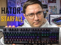 Видеообзор Hator Starfall - игровая клавиатура механика на свичах Outemu Blue