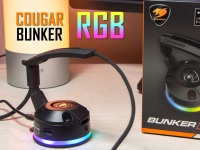 Видеообзор Cougar Bunker RGB: удобный держатель кабеля с подсветкой и USB-хабом