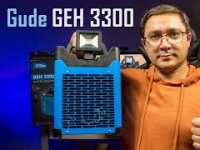 Відеоогляд Gude GEH 3300 - тепловентилятор на 2 режими потужністю 3,3 кВт, LED ліхтар та Bluetooth колонка