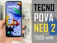 Відеоогляд TECNO POVA Neo 2 - дуже яскравий бюджетний смартфон з батареєю на 7000 мАг