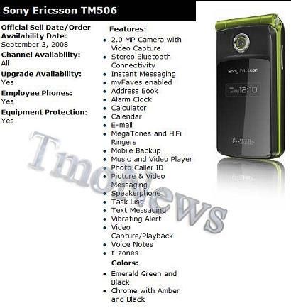Sony Ericsson TM506 Bella