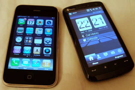 HTC Touch HD and iPhone 3G
