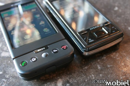 T-Mobile G1 and Sony Ericsson Xperia X1