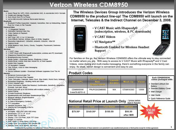 Verizon's CDM8950