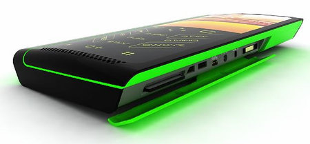 Multimedia Concept Phone Slides, Plays Media, Connects to Everything...