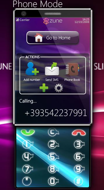 Zune Slide Phone