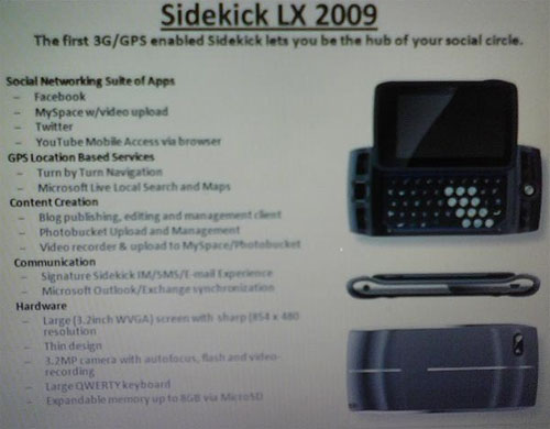 Sidekick LX 2009