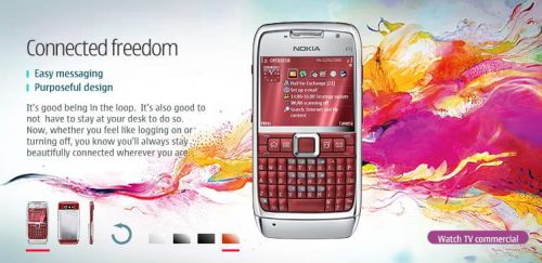 Nokia E71 Red