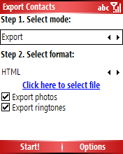 Export Contacts v1.0