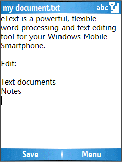 eText Editor & Word Processor v1.21