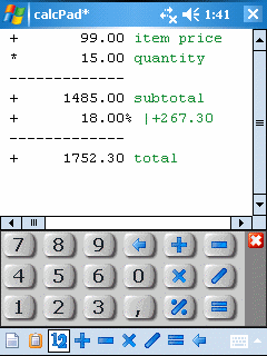 calcPad - Business Pocket Calculator v1.9.0