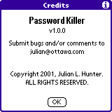 Password Killer v1.0.0