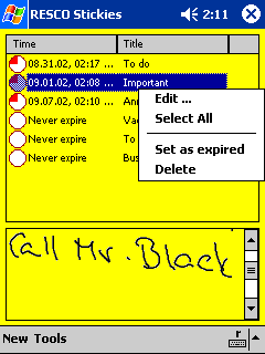 Resco Stickies v2.51