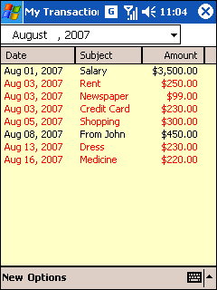 My Transactions v1.0