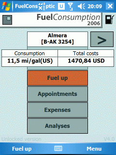 MASPware FuelConsumption v4.9